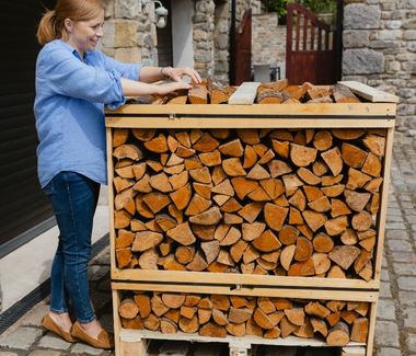 Crates of Kiln Dried Logs